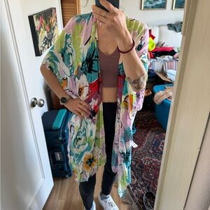 Rachel Roy Colorful Kimono Shawl